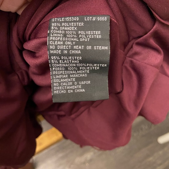 Short formal Juniors Size 5 “Blondie” dress, Wine color - Picture 5 of 12